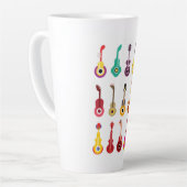 Farbenfrohe Gitarre Milchtasse (Linke Ecke)