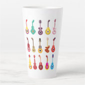 Farbenfrohe Gitarre Milchtasse (Vorderseite)