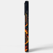 Farbenfrohe Gitarre mit Flammen Case-Mate iPhone Hülle (Rückseite / Links)