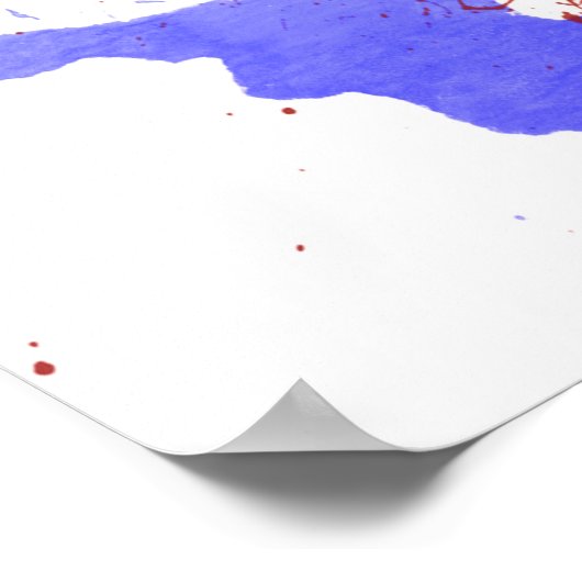 Farbenfrohe Gitarre Poster (Ecke)