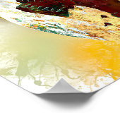 Farbenfrohe Gitarre Poster (Ecke)