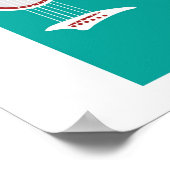 Farbenfrohe Gitarre Poster (Ecke)