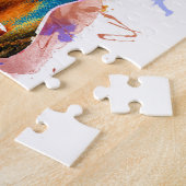 Farbenfrohe Gitarre Puzzle (Seite)