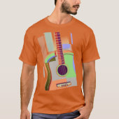 Farbenfrohe Gitarre-T - Shirt (Vorderseite)