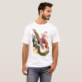Farbenfrohe Gitarre Vibes T-Shirt (Vorne ganz)