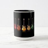 Farbenfrohe Gitarrenspielmusik Lover Tasse (Mittel)