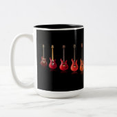 Farbenfrohe Gitarrenspielmusik Lover Tasse (Links)