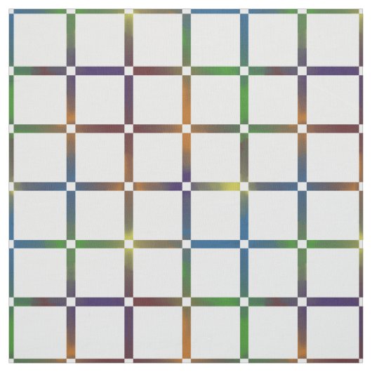 Farbenfrohe Gitter mit Negativ-Space-Blended-Regen Stoff (Muster)