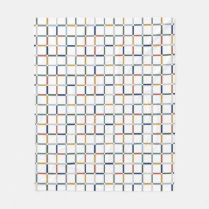 Farbenfrohe Gitter mit Negative Space Impressionis Fleecedecke
