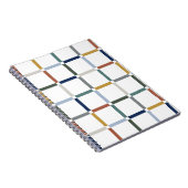 Farbenfrohe Gitter mit Negative Space Impressionis Notizblock (Rechte Seite)