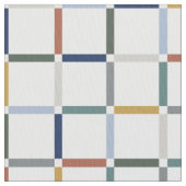 Farbenfrohe Gitter mit Negative Space Impressionis Stoff (Nahaufnahme)