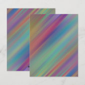 Farbenfrohe, glänzende Blankokarte Feiertagskarte (Vorne/Hinten)