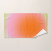 Farbenfrohe glänzende Linse Grün Rosa Orange Badhandtuch Set (Handtuch)