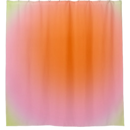 Farbenfrohe glänzende Linse Grün Rosa Orange Duschvorhang (Vorderseite)