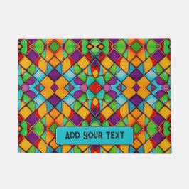 Farbenfrohe Glasdekoration - Hinzufügen eines eige Fußmatte