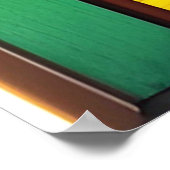 Farbenfrohe Glasfenster Naturlandschaft Poster (Ecke)