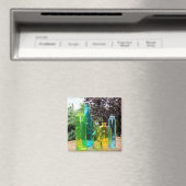 Farbenfrohe Glasflaschen Magnet (In Situ (Geschirrspüler))