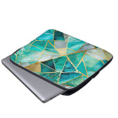 Farbenfrohe Glasmosaik Art Laptop-Case Laptopschutzhülle (Vorne Knopf)