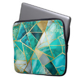 Farbenfrohe Glasmosaik Art Laptop-Case Laptopschutzhülle (Vorderseite Links)