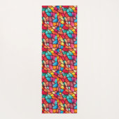 Farbenfrohe Glasmuster im Hintergrund Yogamatte (Rückseite)