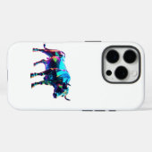 Farbenfrohe Glass Bull Digitale Kunst - Lebhafte N Case-Mate iPhone Hülle (Rückseite (Horizontal))