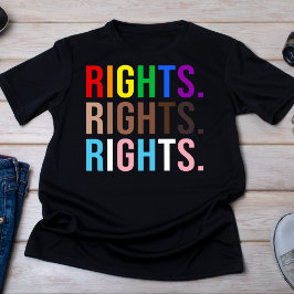 Farbenfrohe Gleichberechtigung - LGBTQ-Stolz T-Shirt