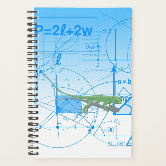 Farbenfrohe Gleichungen Geometrische Designs Lizar Planer (Vorderseite)