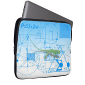 Farbenfrohe Gleichungen Geometrische Gestaltungsmu Laptopschutzhülle (Vorne Rechts)