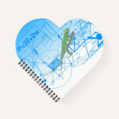 Farbenfrohe Gleichungen Geometrische Gestaltungsmu Notizblock (Vorderseite)