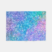 Farbenfrohe Glitter-Textur Fleecedecke (Vorderseite (Horizontal))