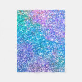 Farbenfrohe Glitter-Textur Fleecedecke (Vorderseite)