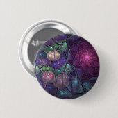 Farbenfrohe Glitterwochen Modernes Abstraktes Frak Button (Vorne & Hinten)
