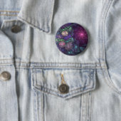 Farbenfrohe Glitterwochen Modernes Abstraktes Frak Button (Beispiel)
