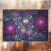 Farbenfrohe Glitterwochen Modernes Abstraktes Frak Fensteraufkleber (Blatt 2)