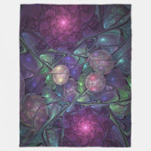 Farbenfrohe Glitterwochen Modernes Abstraktes Frak Fleecedecke (Vorderseite)
