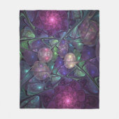 Farbenfrohe Glitterwochen Modernes Abstraktes Frak Fleecedecke (Vorderseite)