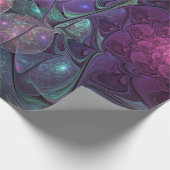 Farbenfrohe Glitterwochen Modernes Abstraktes Frak Geschenkpapier (Ecke)