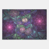 Farbenfrohe Glitterwochen Modernes Abstraktes Frak Geschenkpapier Set (Vorderseite)