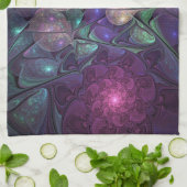 Farbenfrohe Glitterwochen Modernes Abstraktes Frak Geschirrtuch (Gefaltet)