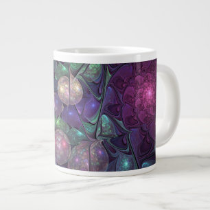 Farbenfrohe Glitterwochen Modernes Abstraktes Frak Jumbo-Tasse