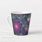 Farbenfrohe Glitterwochen Modernes Abstraktes Frak Milchtasse (Linke Ecke)