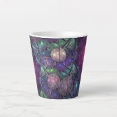 Farbenfrohe Glitterwochen Modernes Abstraktes Frak Milchtasse (Vorderseite)