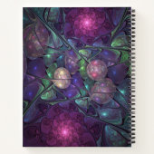 Farbenfrohe Glitterwochen Modernes Abstraktes Frak Notizblock (Rückseite)
