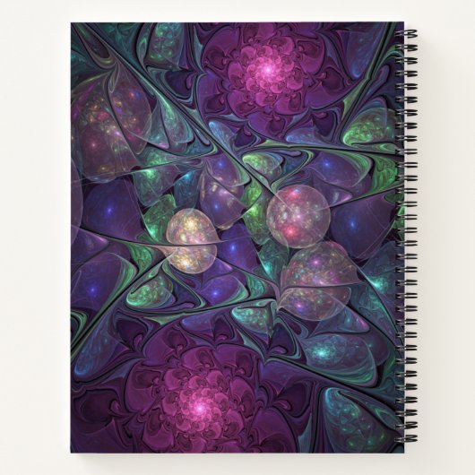 Farbenfrohe Glitterwochen Modernes Abstraktes Frak Notizblock (Rückseite)