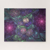 Farbenfrohe Glitterwochen Modernes Abstraktes Frak Puzzle (Horizontal)