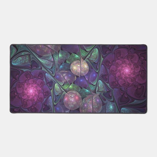 Farbenfrohe Glitterwochen Modernes Abstraktes Frak Schreibtischunterlage (Vorderseite)