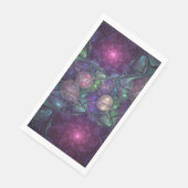 Farbenfrohe Glitterwochen Modernes Abstraktes Frak Serviette (Ecke)