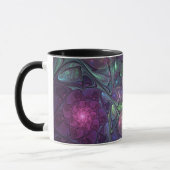 Farbenfrohe Glitterwochen Modernes Abstraktes Frak Tasse (Links)