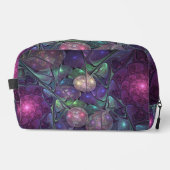 Farbenfrohe Glitterwochen Modernes Abstraktes Frak Waschbeutel (Vorderseite)