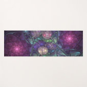 Farbenfrohe Glitterwochen Modernes Abstraktes Frak Yogamatte (Vorderseite (Horizontal))